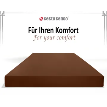 Prześcieradło FROTTE z gumką brązowe