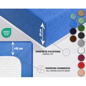 Prześcieradło FROTTE z gumką chaber