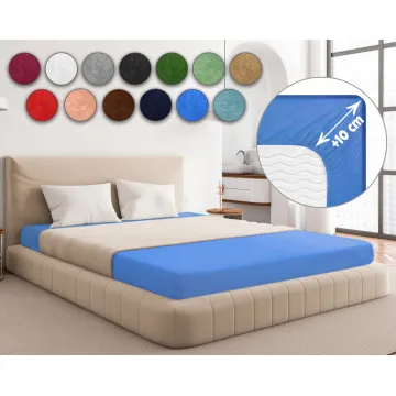 Prześcieradło FROTTE z gumką chaber