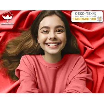 Prześcieradło FROTTE z gumką czerwone