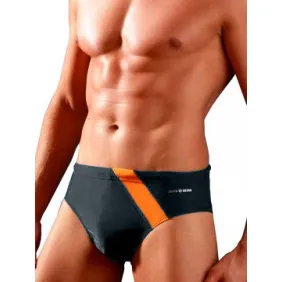 Slipy kąpielowe męskie wzór BD 411 Grafitowy