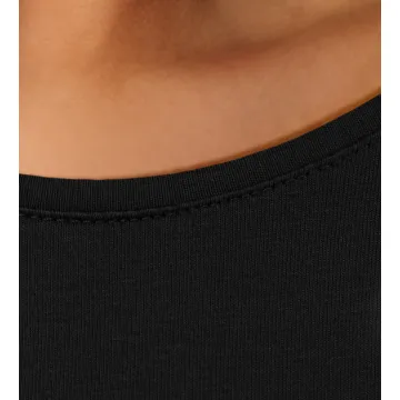 Koszulka damska bawełniana krótki rękaw SS2000 czarna