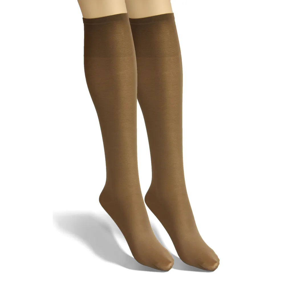 Podkolanówki Sprint 40 DEN mikrofibra nieuciskowe damskie kryjące avana