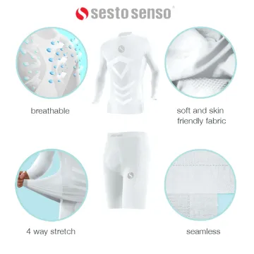 Sesto Senso Komplet Thermo męski długi CL40, CL42 Biały