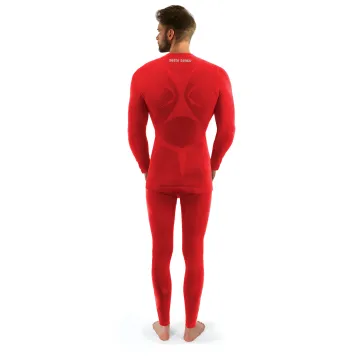 Sesto Senso Komplet Thermo męski długi CL40, CL42 Czerwony
