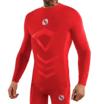 Sesto Senso Komplet Thermo męski długi CL40, CL42 Czerwony