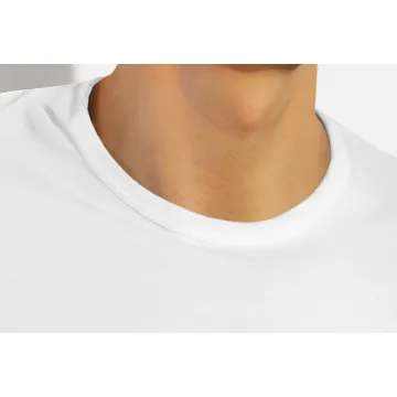 Podkoszulka męska wzór 112 bawełniana krótki rękaw Biały