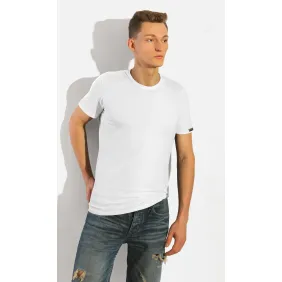 Podkoszulka męska wzór 112 bawełniana krótki rękaw Biały