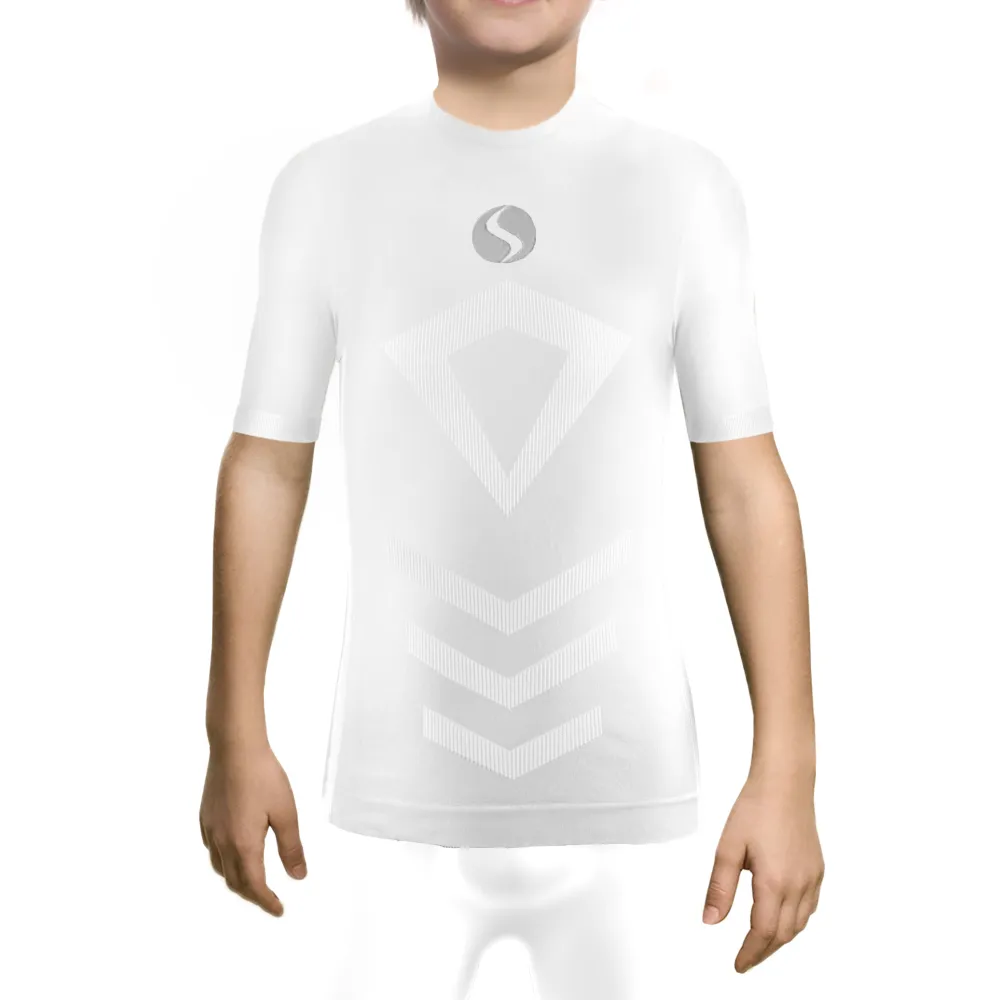 Koszulka chłopięca Thermo Active CL39 krótki rękaw biała
