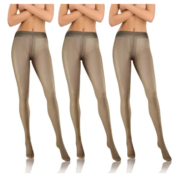3-PAK Rajstopy damskie CARAIBI 8 DEN cienkie bezmajtkowe Aluminium