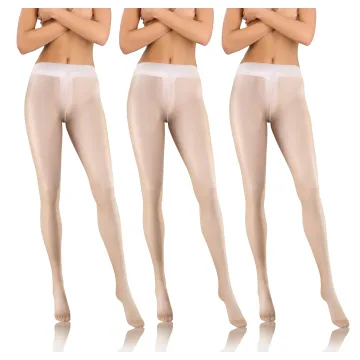 3-PAK Rajstopy damskie CARAIBI 8 DEN cienkie bezmajtkowe Białe