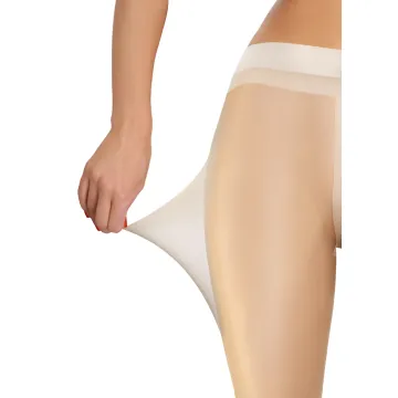3-PAK Rajstopy damskie CARAIBI 8 DEN cienkie bezmajtkowe Białe