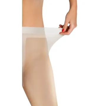 3-PAK Rajstopy damskie CARAIBI 8 DEN cienkie bezmajtkowe Białe