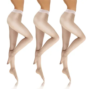 3-PAK Rajstopy damskie CARAIBI 8 DEN cienkie bezmajtkowe Białe