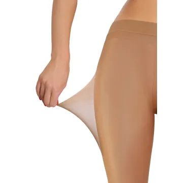 3-PAK Rajstopy damskie CARAIBI 8 DEN cienkie bezmajtkowe Brązowe