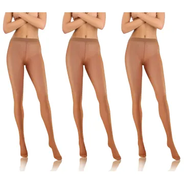 3-PAK Rajstopy damskie CARAIBI 8 DEN cienkie bezmajtkowe Vision