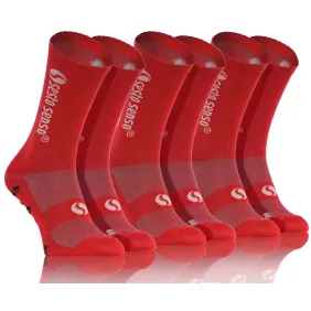 3-PAK Skarpety Sportowe Uniwersalne SPORT SOCKS SKB02 Czerwone