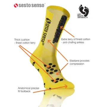 3-PAK Skarpety Sportowe Uniwersalne SPORT SOCKS SKB02 Żółte