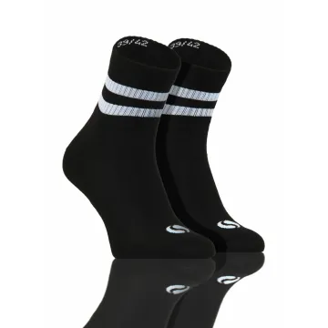 3-PAK Skarpety sportowe frotte krótkie SKB03 bawełniane Czarne