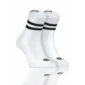3-PAK Skarpety sportowe frotte krótkie SKB03 bawełniane Białe