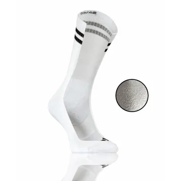 3-PAK Skarpety sportowe frotte długie SKB04 bawełniane Białe