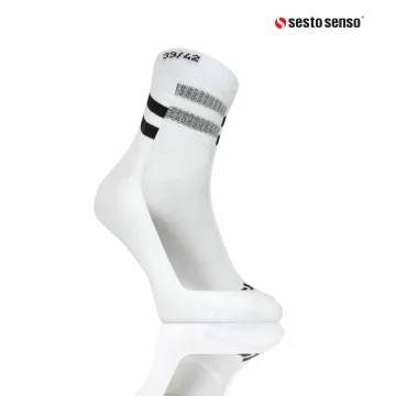 3-PAK Skarpety sportowe krótkie SKB05 bawełniane Białe