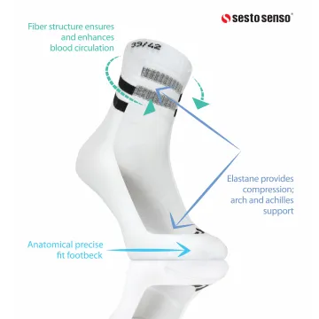 3-PAK Skarpety sportowe krótkie SKB05 bawełniane Białe