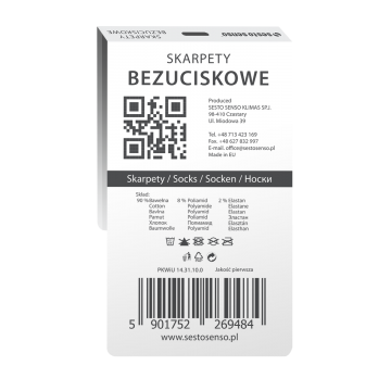 6-PAK Skarpety męskie zdrowotne bezuciskowe bawełniane mix kolorów