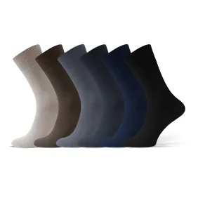 6-PAK Skarpety męskie zdrowotne bezuciskowe bawełniane mix kolorów