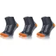 3-PAK Skarpety Sportowe Uniwersalne Grafitowe