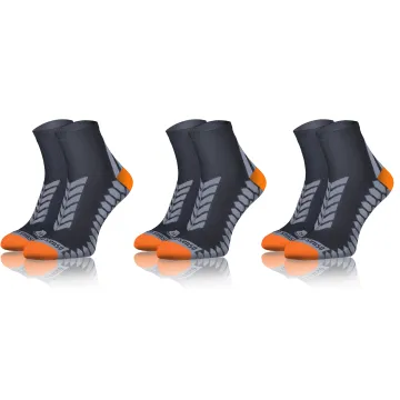 3-PAK Skarpety Sportowe Uniwersalne Grafitowe