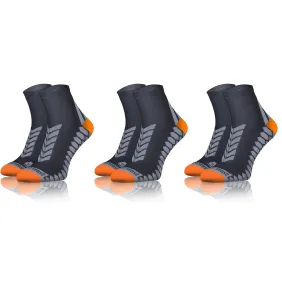 3-PAK Skarpety Sportowe Uniwersalne Grafitowe