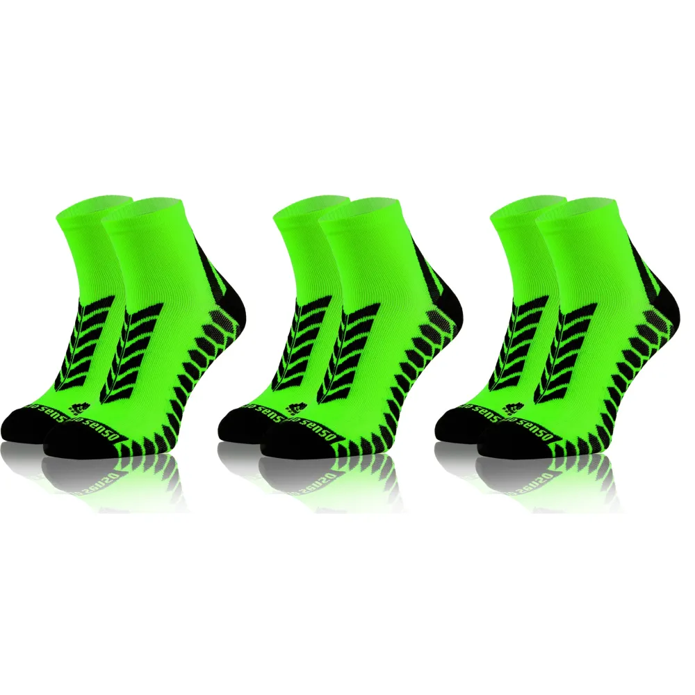 3-PAK Skarpety Sportowe Uniwersalne Zielone