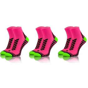 3-PAK Skarpety Sportowe Uniwersalne Różowe