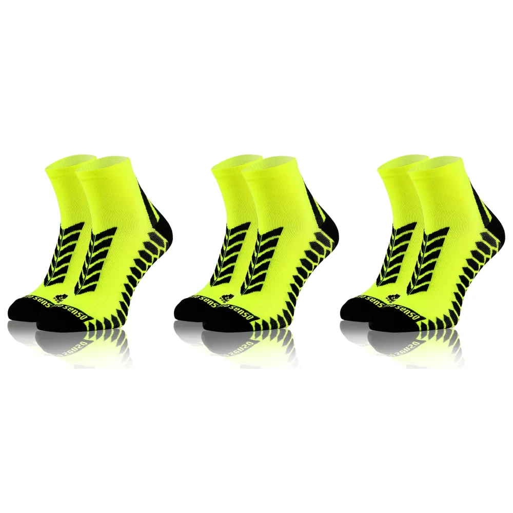 3-PAK Skarpety Sportowe Uniwersalne Żółte