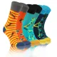 3-PAK Wesołe skarpety bawełniane wzór owady mix