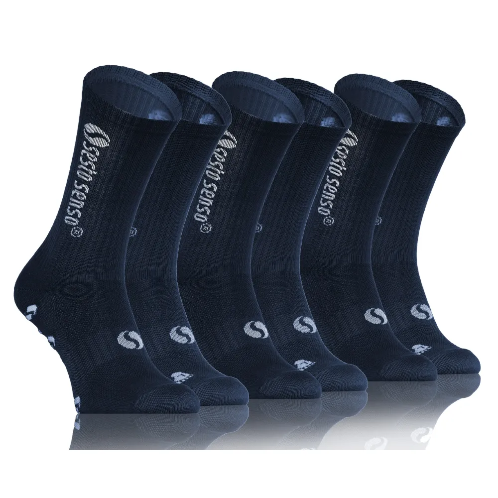 3-PAK Skarpety Sportowe Uniwersalne SPORT SOCKS SKB02 Granatowe