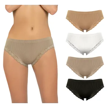 Figi damskie koronka 6108 kolor sabia