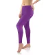 Legginsy damskie sportowe wiskoza kryjące długie fiolet