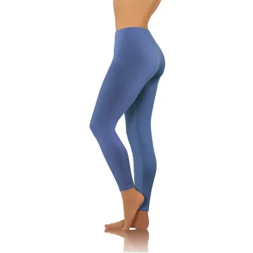 Legginsy damskie sportowe wiskoza kryjące długie jeans