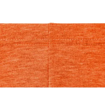 Legginsy damskie sportowe wiskoza kryjące długość 3/4 Orange/Melange
