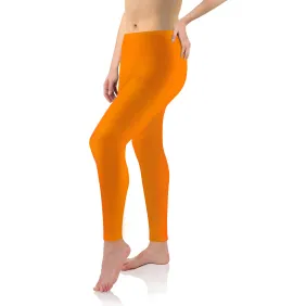 Legginsy damskie sportowe wiskoza kryjące długie mango