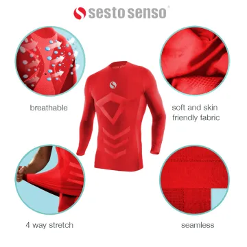 Koszulka męska Thermo Active CL38 bez rękawów czerwona