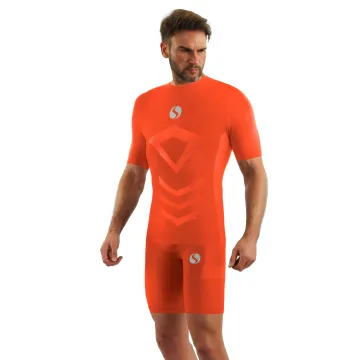 Sesto Senso Komplet Thermo męski krótko-krótki CL39, CL41 Pomarańczowy