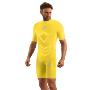 Sesto Senso Komplet Thermo męski krótko-krótki CL39, CL41 Żółty