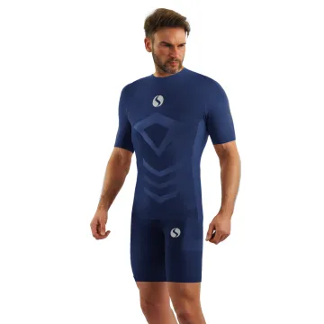 Sesto Senso Komplet Thermo męski krótko-krótki CL39, CL41 Granatowy