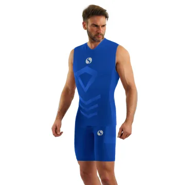 Sesto Senso Komplet Thermo męski bezrękawnik-spodenki CL38, CL41 Chabrowy