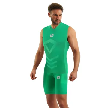 Sesto Senso Komplet Thermo męski bezrękawnik-spodenki CL38, CL41 Zielony