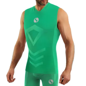 Sesto Senso Komplet Thermo męski bezrękawnik-spodenki CL38, CL41 Zielony