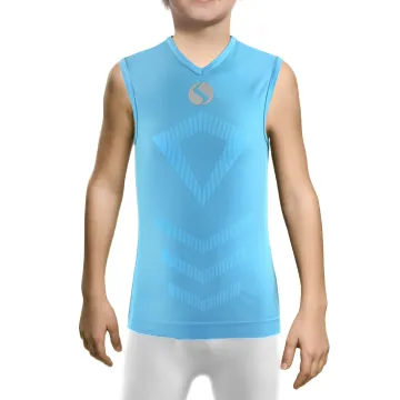 Koszulka chłopięca Thermo Active CL38 bez rękawów Niebieska